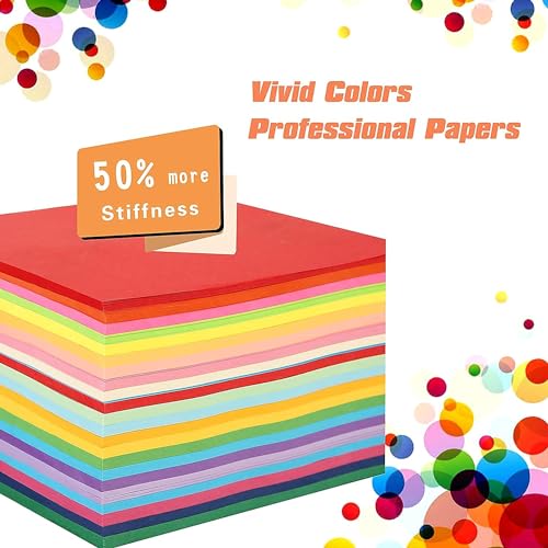 BUBU 160 Sheets Origami Paper Double Sided for Arts & Crafts 20 Vivid Colors - 6 x 6 Inch Square Easy Fold Paper for Beginner - Image 2