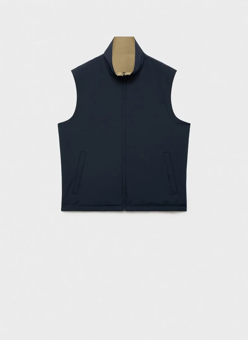 Mango Man  Reversible water-repellent gilet for Men | Best Price UAE