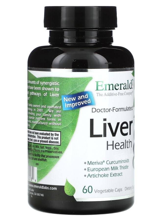 Emerald Laboratories Liver Health 60 Vegetable Caps - Image 2