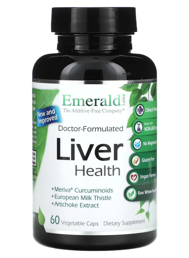 Emerald Laboratories Liver Health 60 Vegetable Caps - Image 1