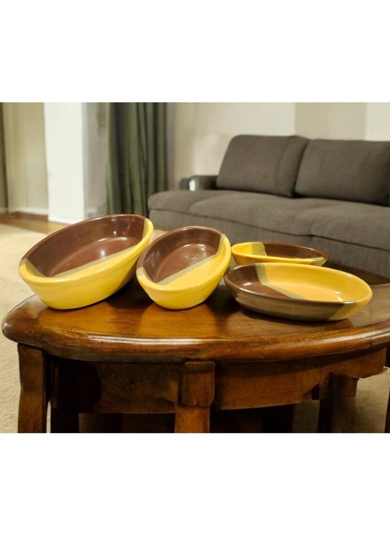 ماركة غير محددة طقم تقديم مكون من 4 قطع بمقاسات مختلفة  - Image 5