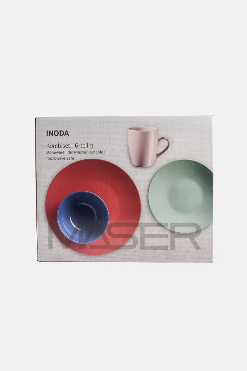 Maser 16 Pieces Combination Dinner Set, Multicolor - Image 2