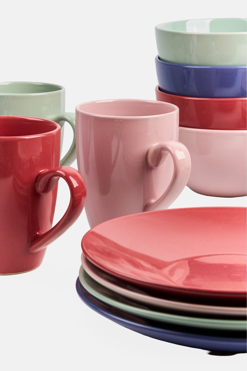 Maser 16 Pieces Combination Dinner Set, Multicolor - Image 4