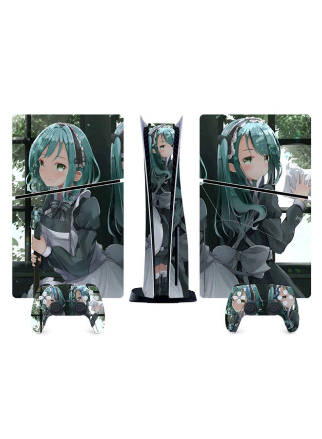 general Suitable For Sony PS5 Game Console Sticker Optical Drive Version Protective Film Fashion Cartoon Animation Full Set Of Sticker Film-Color:PS5SlimDiscQT-13107 - Image 5