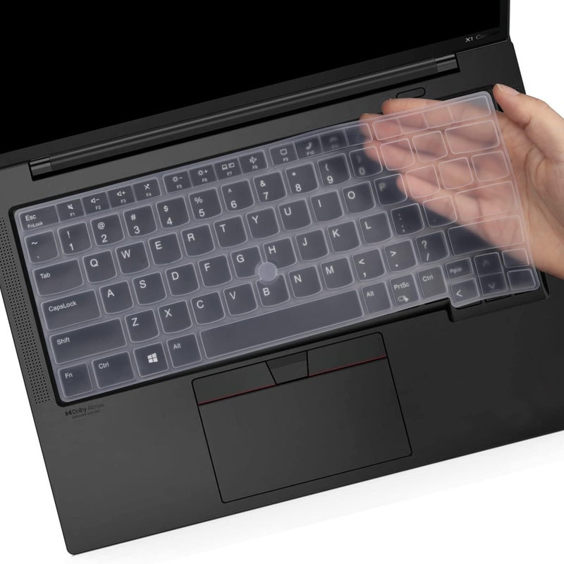 Raya Silicone Keyboard Cover Only Fit for Lenovo Thinkpad E14 (Gen5/Gen6) & Thinkpad L14 (Gen4) Thinkpad T14s (Gen4) Laptops [Will NOT FIT for Any Other Gen or Series Model of Thinkpad] (Transparent) - Image 1