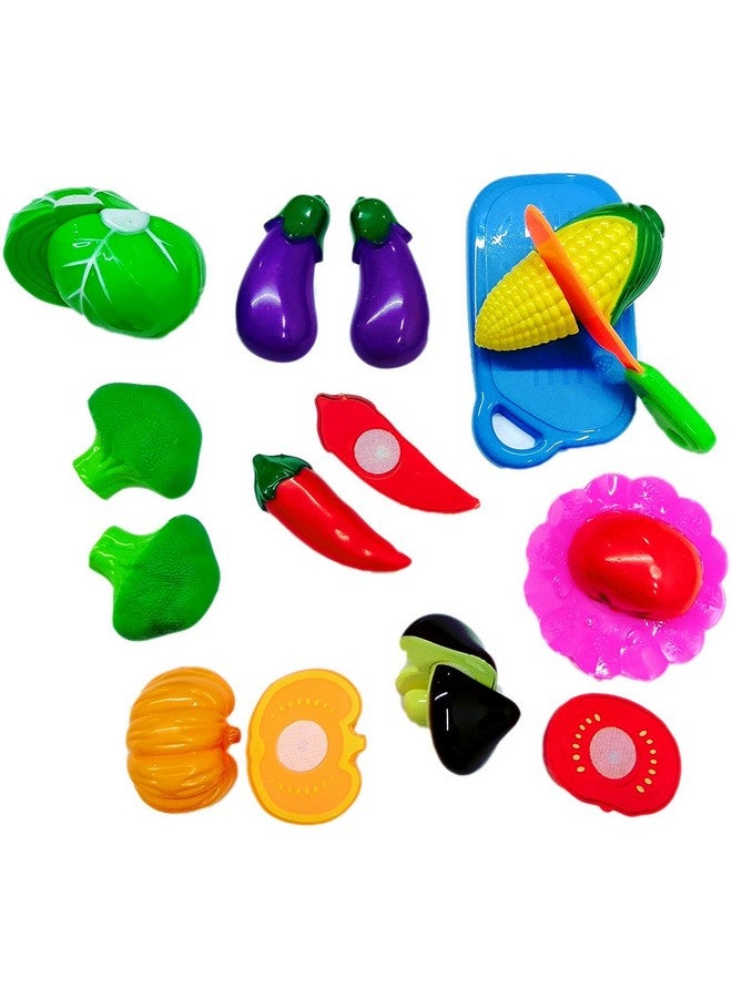 Plutofit? Realistic Sliceable Fruits and Vegetables Cutting Play Toy (Set of 22 pcs) - Image 3
