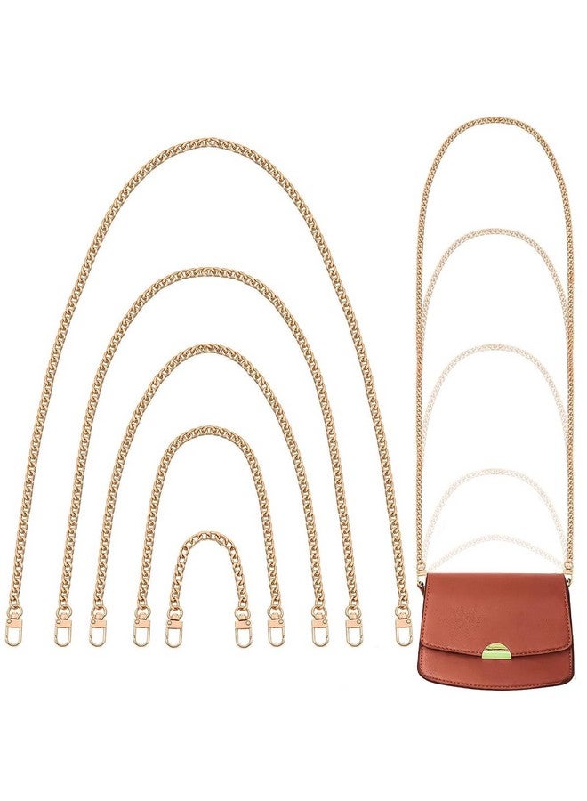 PALAY PALAY® Gold Purse Chain, 5PCS Crossbody Chain Strap, Gold Belt Chain, Chain Replacement Accessories, Purse Extender Strap for Crossbody Bags, Purses, Handbags - 5 Sizes  - Image 1