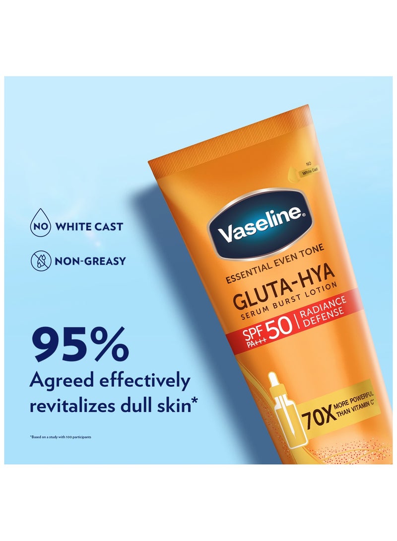Vaseline لوسيون جلوتا-هيا سيروم برست، دفاع الإشراق، SPF 50 PA+++ - Image 5