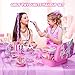 Beayuck Kids Makeup Kit for Girls Girls Makeup Kit Toys Real Washable Cosmetic Set with Storage Case Kids Play Makeup Set for Christmas Birthday Gift 3 4 5 6 8 10 11 12 Years Old Pink - Image 4