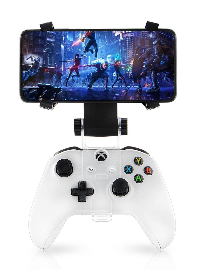Phone Clip for Xbox Series X Controller, Mobile Phone Mount Adjustable Phone Holder Clamp for Xbox Series S/X, Xbox One S/X, Xbox One Controllers (Black) - Image 1
