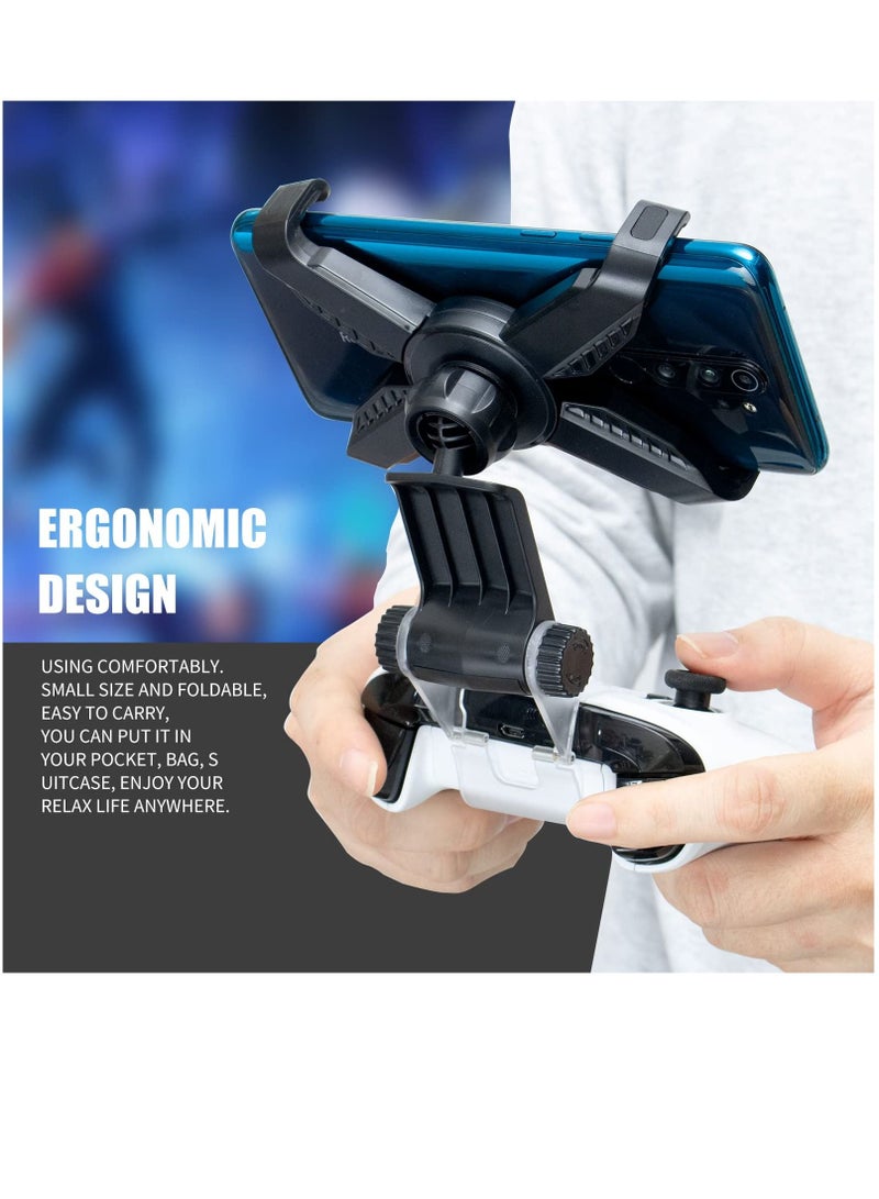 Phone Clip for Xbox Series X Controller, Mobile Phone Mount Adjustable Phone Holder Clamp for Xbox Series S/X, Xbox One S/X, Xbox One Controllers (Black) - Image 4