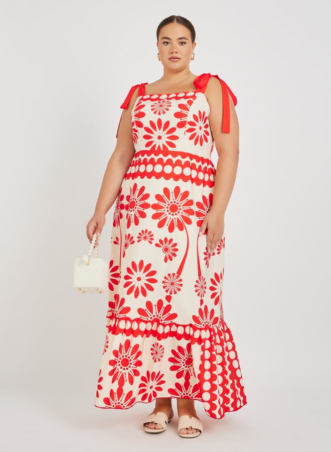Styli Floral Print Maxi Dress - Image 2