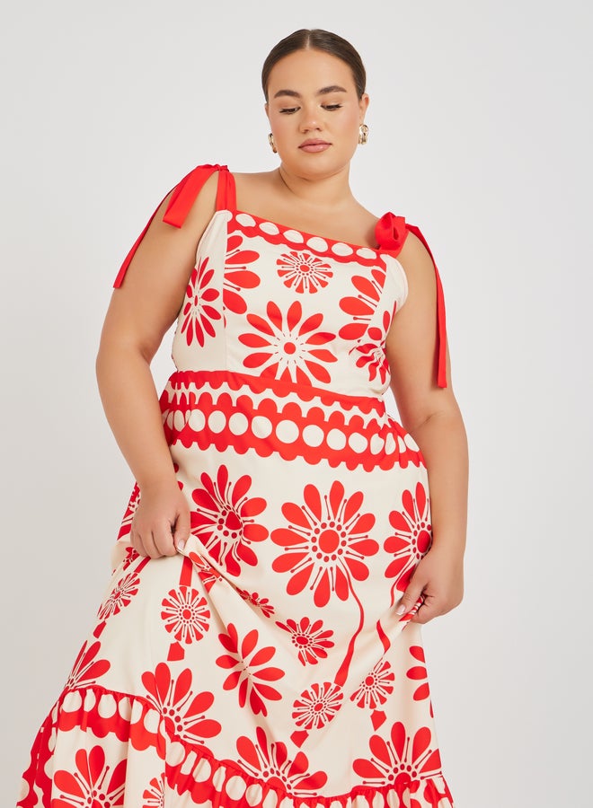 Styli Floral Print Maxi Dress - Image 3