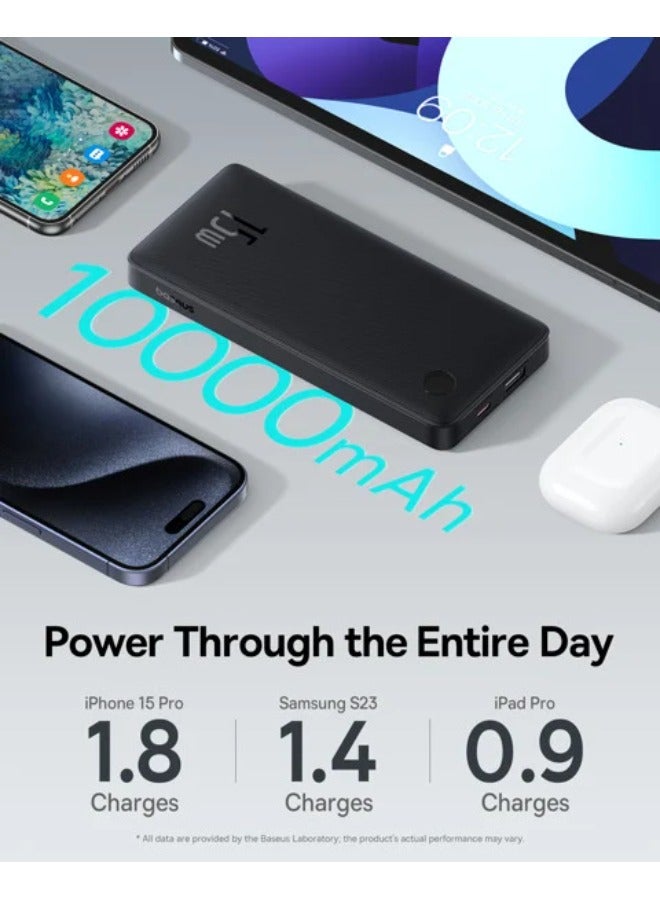 بيسوس - بطارية متنقلة بسعة 10,000ملي امبير بقوة 15 واط 10000 mAh - Image 5