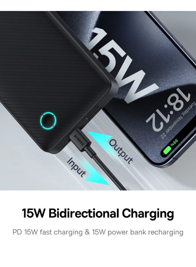 بيسوس - بطارية متنقلة بسعة 10,000ملي امبير بقوة 15 واط 10000 mAh - Image 4