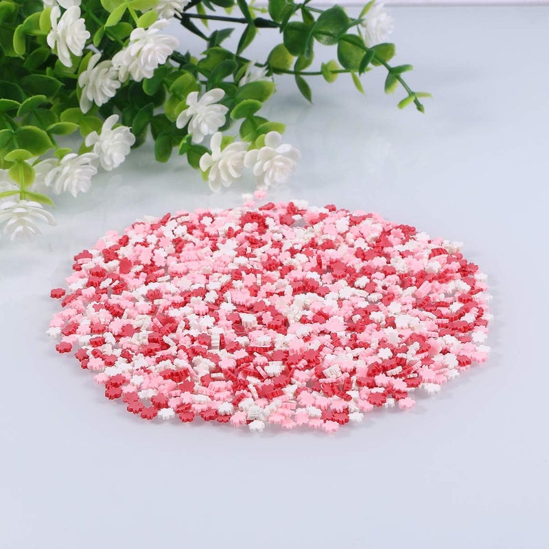 comfrt 100g Charms Clay Charms Crafts Scrapbook Colorful Sprinkles Flower for DIY Phone Case Decor(Mixed Color) - Image 4
