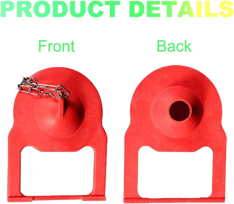 Lceyco Kohler Toilet Flapper Replacement, Kohler Toilet Tank Parts Replaces Parts 84995 & 1000490 for Kohler Water Saving Red, 2-Pack - Image 5