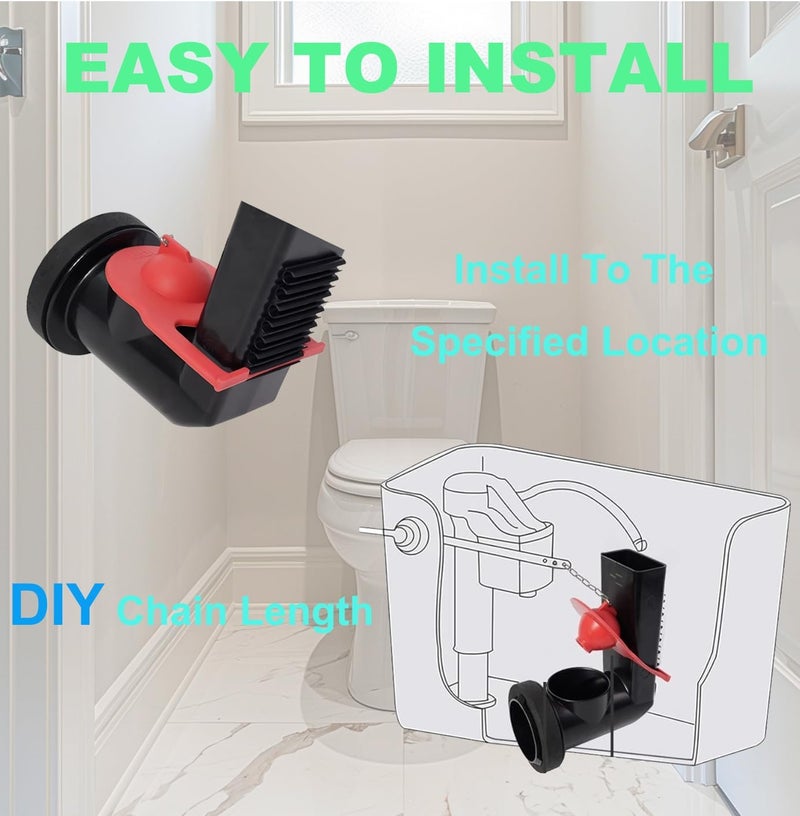 Lceyco Kohler Toilet Flapper Replacement, Kohler Toilet Tank Parts Replaces Parts 84995 & 1000490 for Kohler Water Saving Red, 2-Pack - Image 2