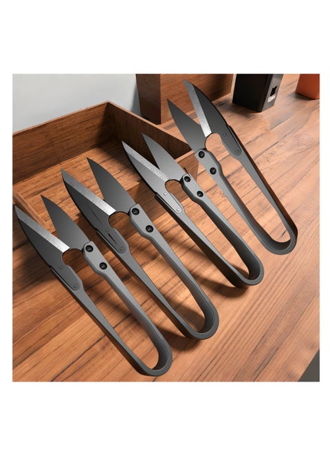 مقص خياطة NOVOLAN مصنوع يدويًا بدقة، مقص ورق منزلي، مقص من الفولاذ المقاوم للصدأ، مقص خياطة وتطريز متقاطع كبير، مقبض مريح، خفيف الوزن، مقاوم للصدأ، مجموعة من 4 قطع