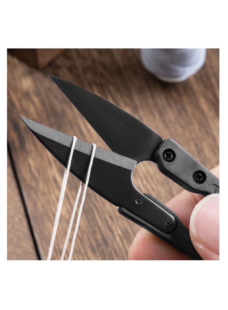 NOVOLAN NOVOLAN Sewing Scissors Handmade Precise Cutting Household Paper-Cut Cloth Stainless Steel Large Cutting Sewing Cross-Stitch Thread Scissors Comfortable Grip Lightweight Rust-Resistant 4-Pack Set - Image 4