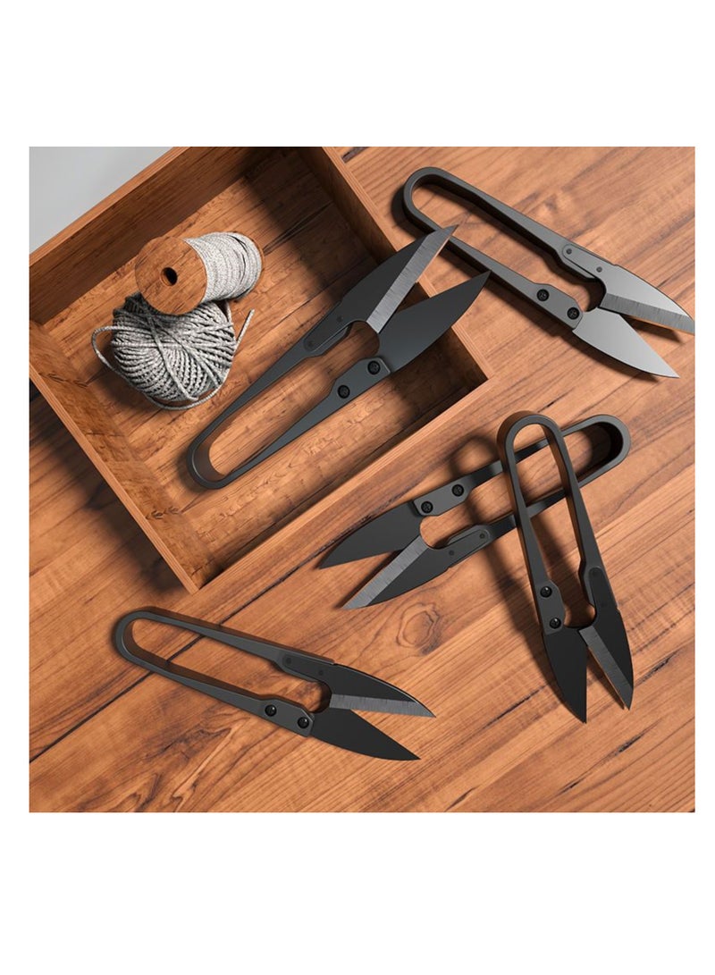 NOVOLAN NOVOLAN Sewing Scissors Handmade Precise Cutting Household Paper-Cut Cloth Stainless Steel Large Cutting Sewing Cross-Stitch Thread Scissors Comfortable Grip Lightweight Rust-Resistant 4-Pack Set - Image 5