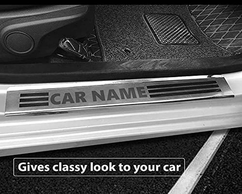 Auto E-Shopping Door Guard Steel Foot Step Sill Car Door Guard Scuff Plate Compatible for CIAZ with Adhesive Tape 4 Piece - Image 5