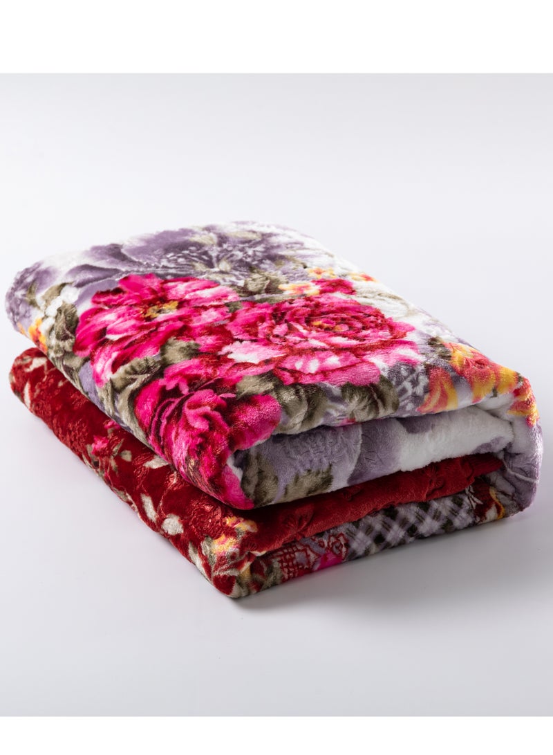 ستارجولد بطانية غائمة فاخرة بطبقة واحدة مصنوعة من خيوط البوليستر المغزول بنسبة 100%، تم الحصول عليها من البوليستر البكر وهو مناسب للشتاء وموسم الأمطار 155 × 210 سم 5 رطل - Image 2