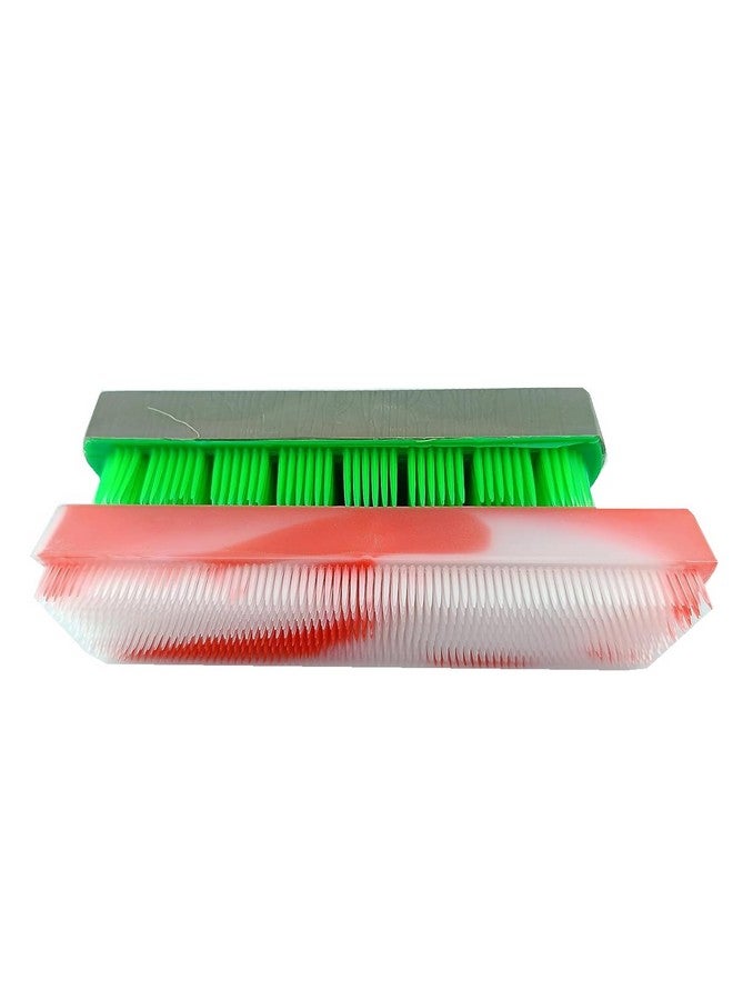 advancedestore Cloth Washing Brush With Semi Hard Bristles For Cleaning Clothes 1 Medium & 1 Large, Multicolour Mfn (2 Pcs Set) - Image 1