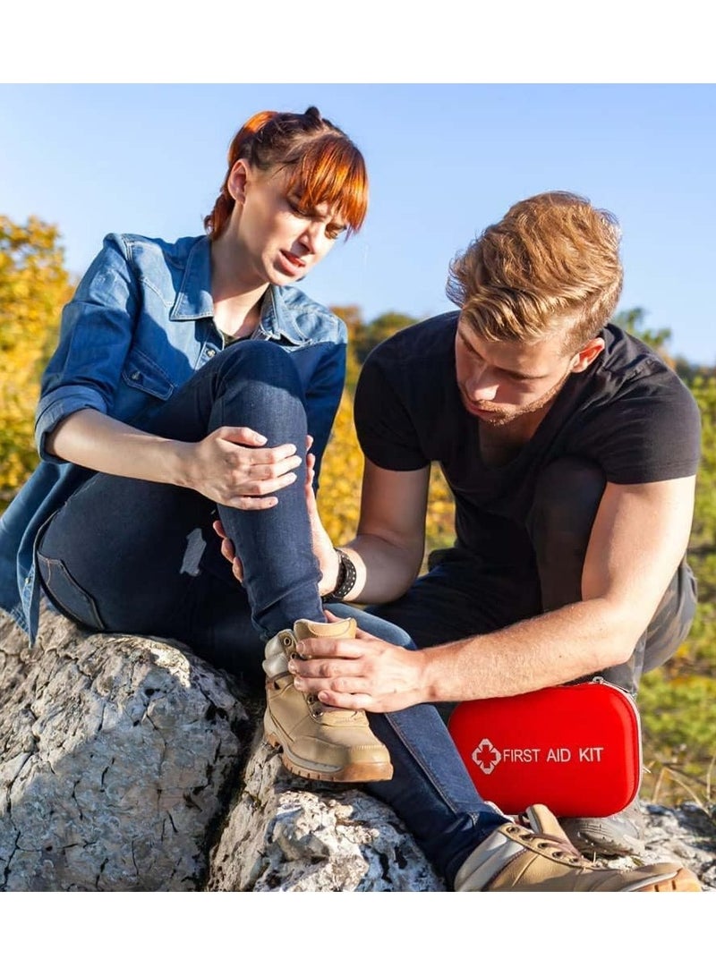 general First Aid Kit Medicine Rescue Bag Medical Kit Survival Emergency Bag Compact First Aid Kit Small Medical Emergency Survival Kit with Storage Bag for Home, Boat, Travel, Family, Car, Office, 177Pcs - Image 4