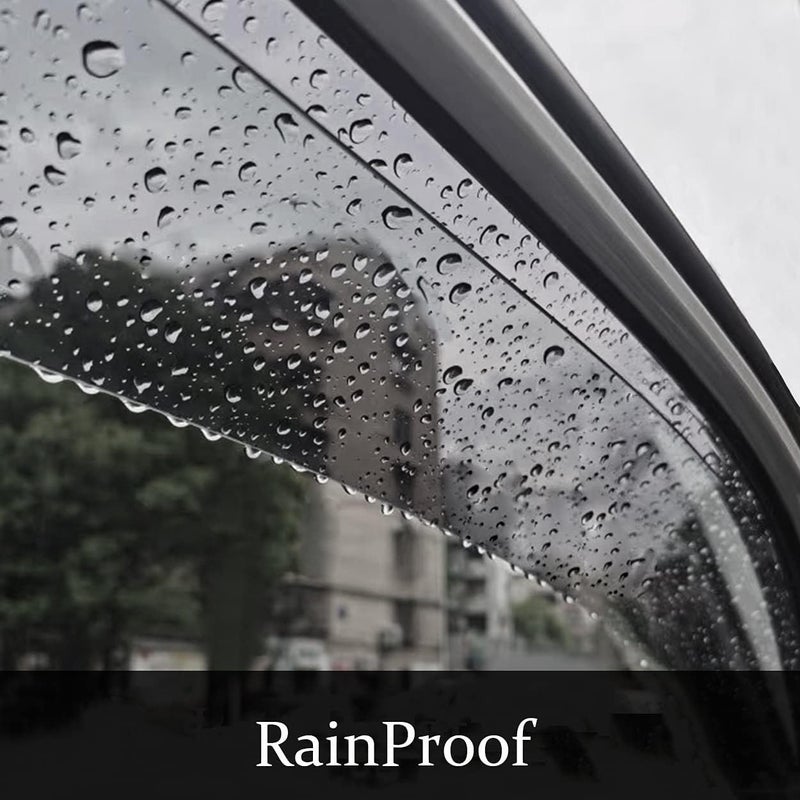 BOOGADEE 4pcs Window Shade Rain Guards Set for Ford F-150 & Lincoln Mark LT - Image 5