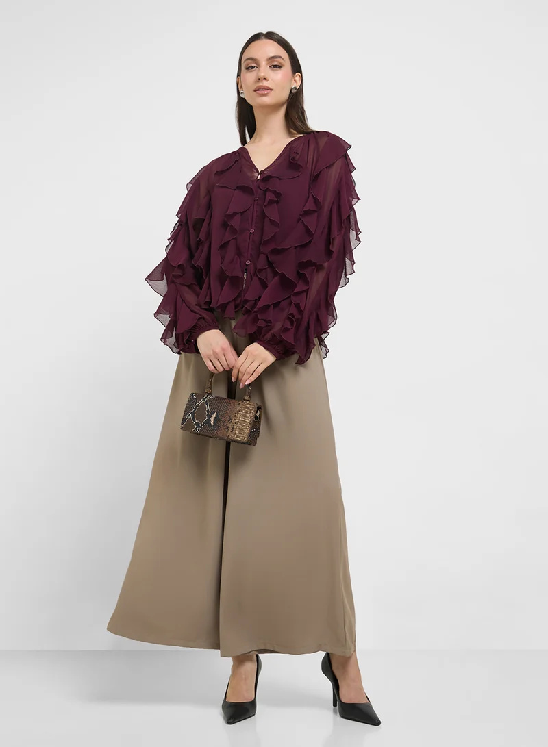 ELLA Top With Ruffles