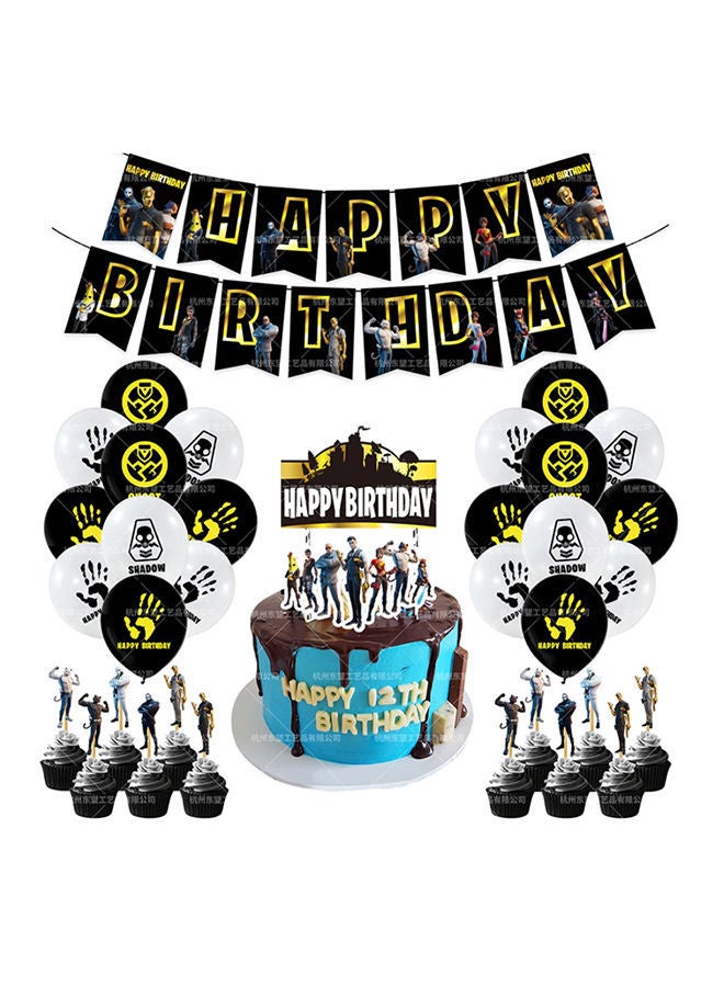 نيبمينينت "طقم بالونات وديكور لحفلات عيد الميلاد بتصميم مستوحى من لعبة "Fortnite" - Image 1