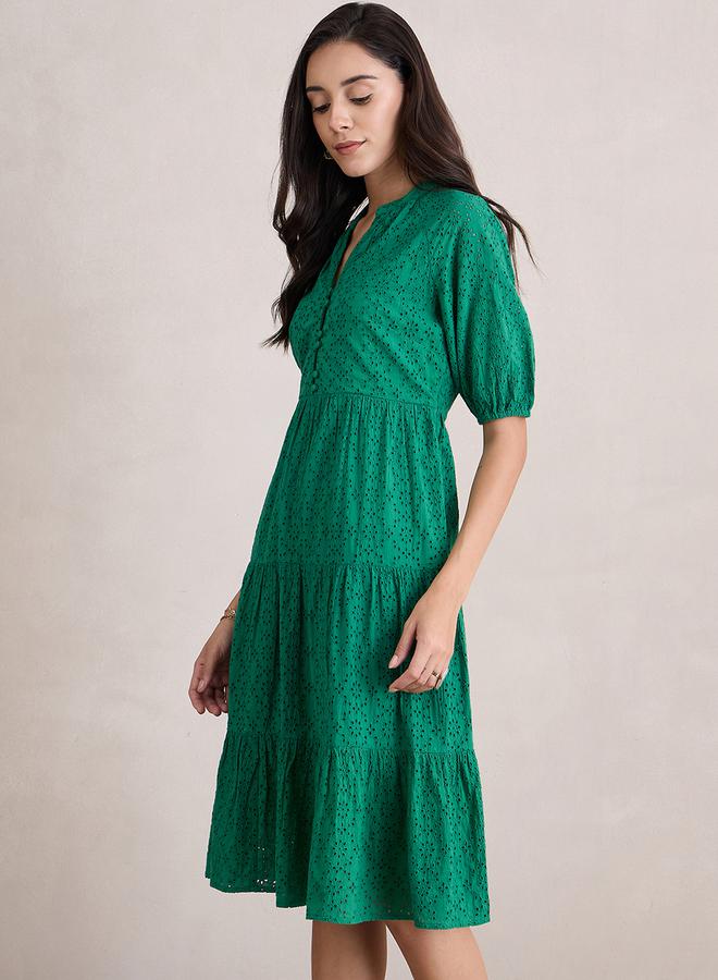 Femmella Eyelet Tiered Dress  - Image 3