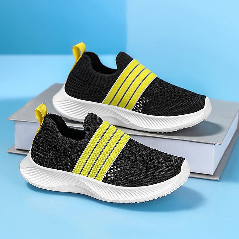 Children'S Shoes Boys And Girls Single Mesh Shoes Summer Thin Breathable Mesh Surface Slip-On Soft Bottom Casual Children'S Sneaker - Image 3