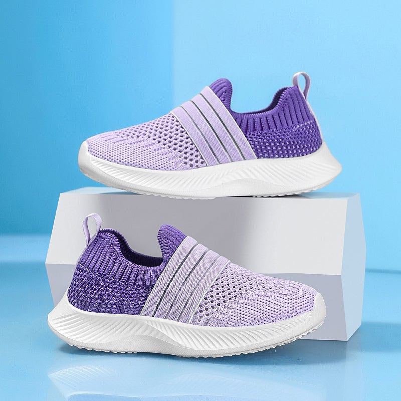 Children'S Shoes Boys And Girls Single Mesh Shoes Summer Thin Breathable Mesh Surface Slip-On Soft Bottom Casual Children'S Sneaker - Image 4
