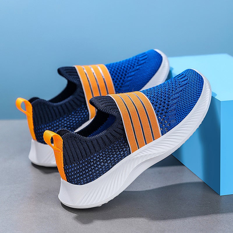 Children'S Shoes Boys And Girls Single Mesh Shoes Summer Thin Breathable Mesh Surface Slip-On Soft Bottom Casual Children'S Sneaker - Image 5
