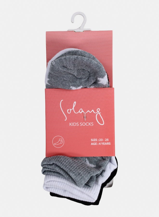 سولانج طقم جوارب قصيرة – متعددة الألوان (3 أزواج) - Image 3