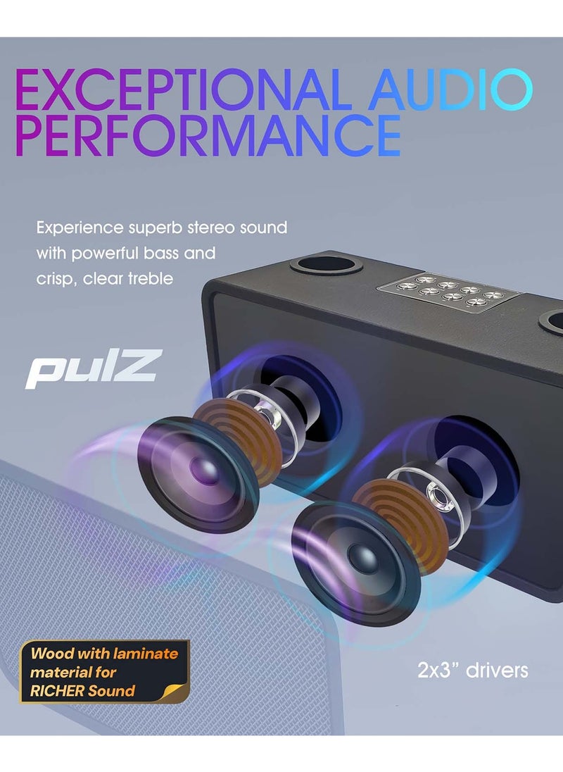 Magic Star Magic Star Pulz Mini Karaoke WJ-A810 with 2 Wireless Microphones - Black  - Image 5