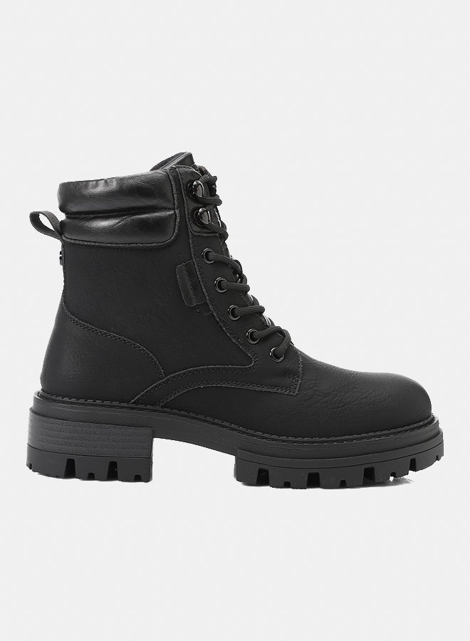 Dejavu Shoes GER-DVTX-019 Speciality Boots With Lace And Zipper Closure - black  For Women - Image 2