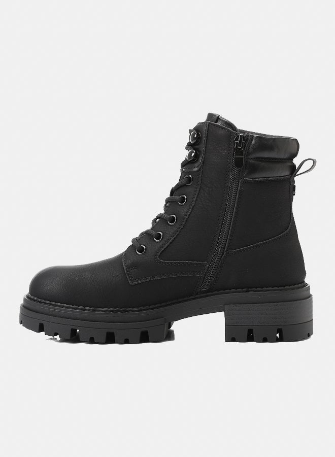 Dejavu Shoes GER-DVTX-019 Speciality Boots With Lace And Zipper Closure - black  For Women - Image 4
