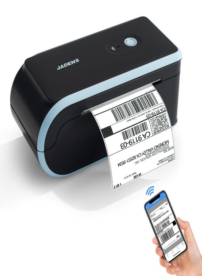 JADENS Bluetooth Thermal Label Printer, Wireless Label Printer for Shipping Packages, Compatible with iOS, Android, Windows, Mac, Chromebook, Widely Used for Etsy, Ebay, Shopify, USPS - Image 1