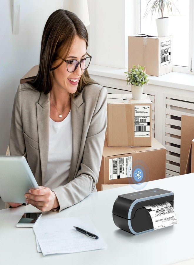 JADENS Bluetooth Thermal Label Printer, Wireless Label Printer for Shipping Packages, Compatible with iOS, Android, Windows, Mac, Chromebook, Widely Used for Etsy, Ebay, Shopify, USPS - Image 5