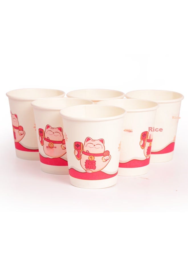 Yekee Disposable Paper Cups, Coffee Cups, 200ml, 50 Pieces/bag, 40 Bags, 2000 Pieces, Jd-7138 - Image 2