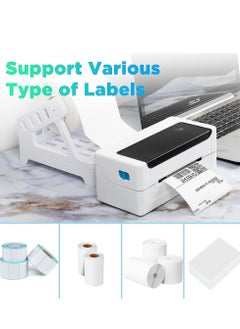 EHOME Thermal Printer Label Roll Holder for Fanfold Shipping Label Holder Compatible with Barcode Express Label Printing Postage Mailing Labeling, Office Home Use  - Image 4