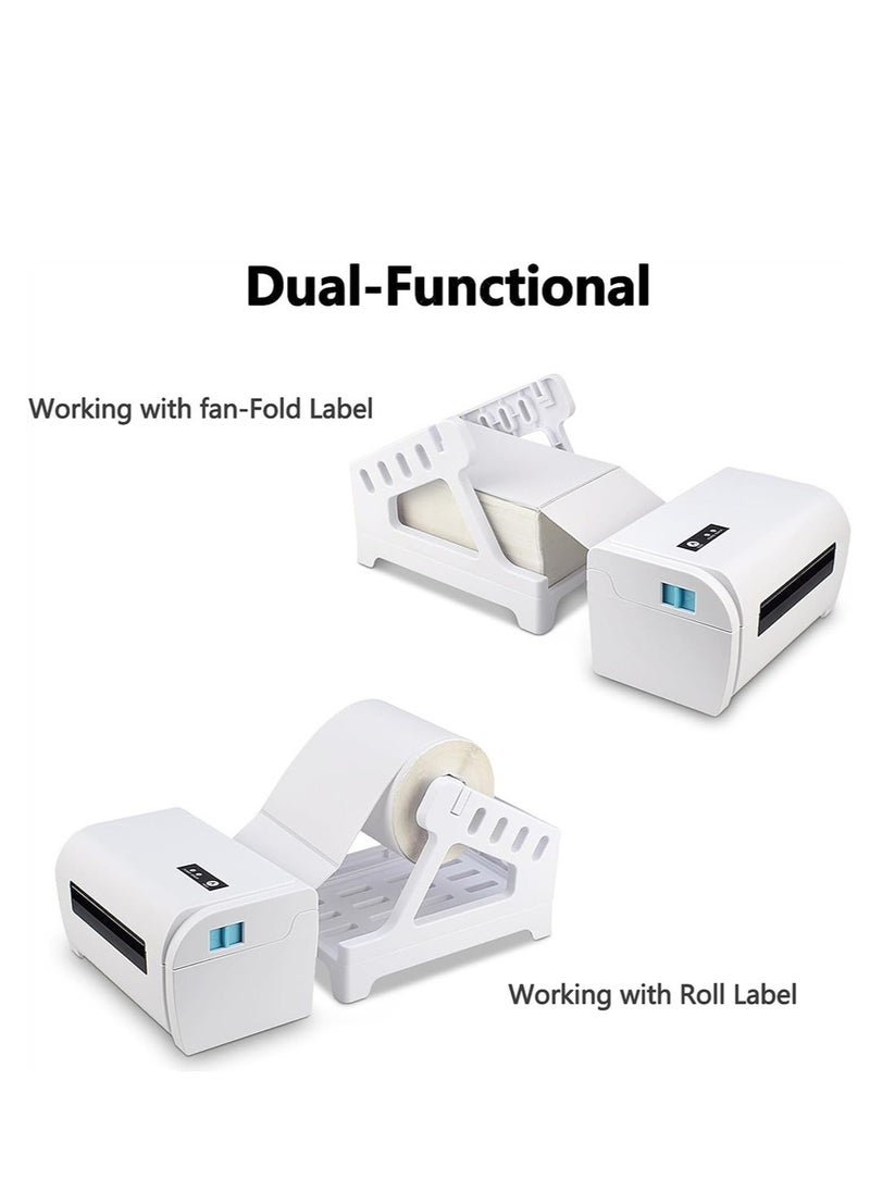 EHOME - Thermal Printer Label Roll Holder for Fanfold Shipping Label Holder Compatible with Barcode Express Label Printing Postage Mailing Labeling, Office Home Use - Image 1
