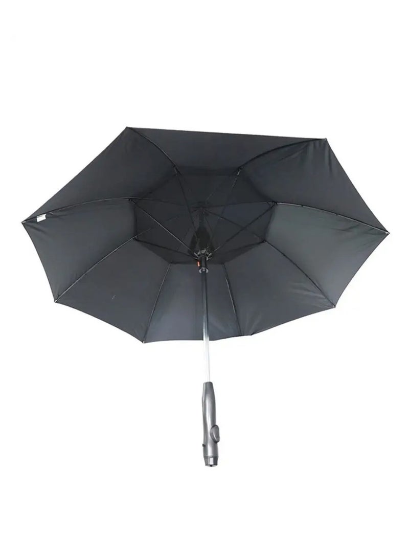 مناسك مظلة مع خاصية رذاذ الماء - أسود - S001 - Image 2