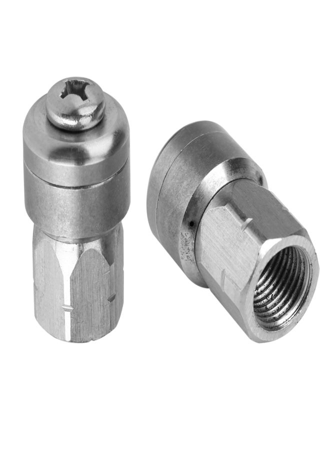 Stainless Steel 1/4" Female Rotary Nozzle Pressure Washer Drain Cleaning Accessory - Image 3