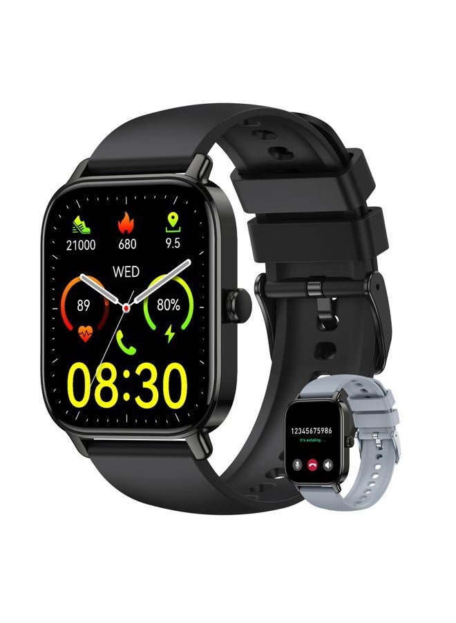 Paukila Smart Watch for Women Fitness Tracker: Make Answer Call Waterproof Running Smartwatch Android Phone iPhone Samsung Compatible Digital Mens Watches Pedometer Step Tracker Heart Rate Monitor - Image 1