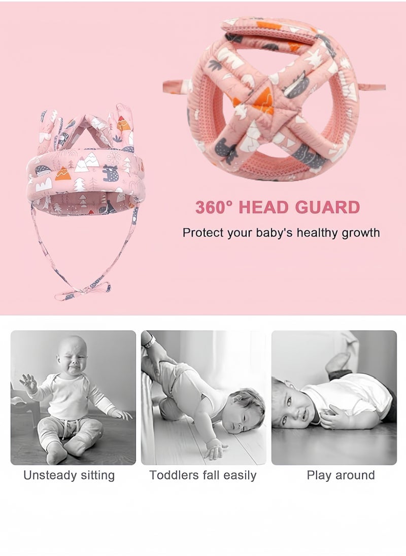 Baby Helmet for Crawling Walking Adjustable,Baby Head Protector for 6-24 Months,Toddler Protective Cap,for Learning to Walk, Running, Playing