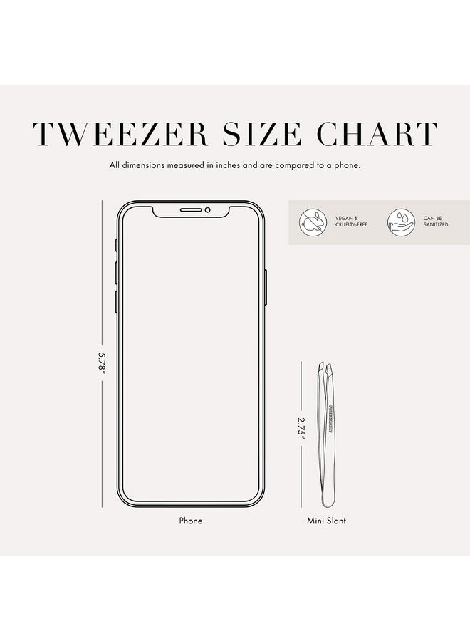 Tweezerman ملقط مائل صغير من الفولاذ المقاوم للصدأ باللون الوردي النيون 1 قطعة - Image 2